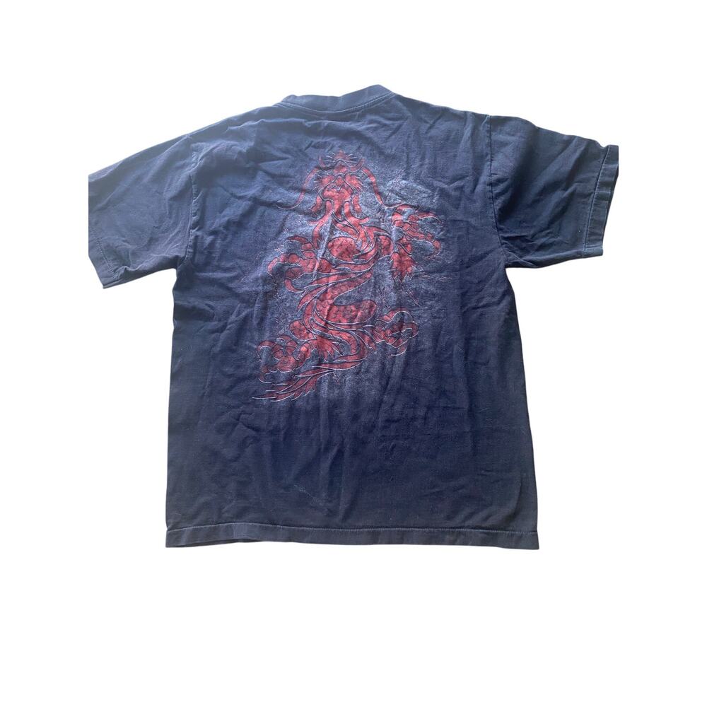 Men’s Vintage HYBRID Dragon Graphic Print Y2K TSHIRT Large